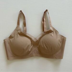 Honeylove LWBR0302 CrossOver Bra Wire Free Beige Size Medium